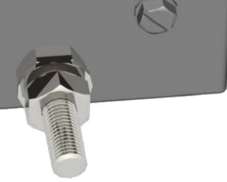 Earth Stud Fitted To Door And Gland Plates